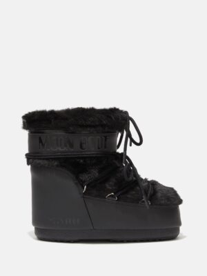 ICON LOW FAUX FUR BLACK